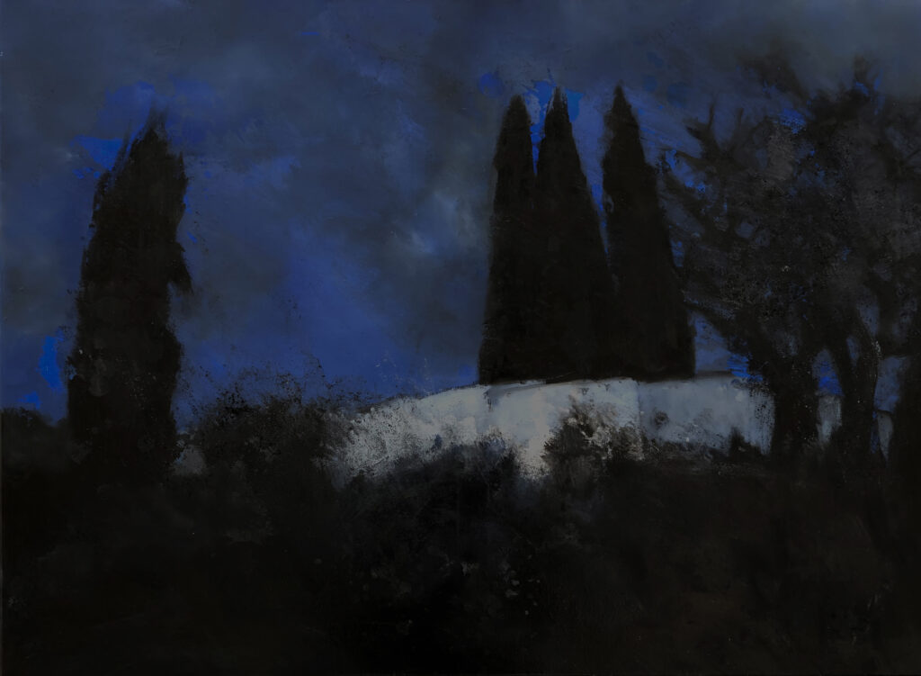 Repòs a Sant Joan. 73 x 100 cm. Oli sobre tela.2022